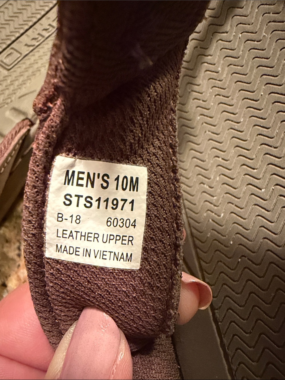 Sperry Men's Brown Leather Flip-Flop Sandals with Rope Accent - Picture 8 of 8